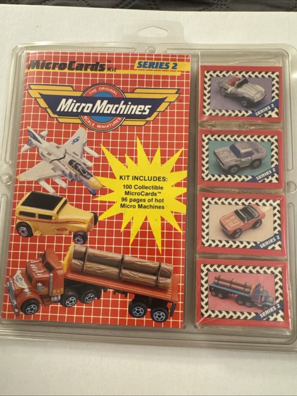 Vintage 1989 Micro Machines Micro Cards Series 2 Cards Book D21
